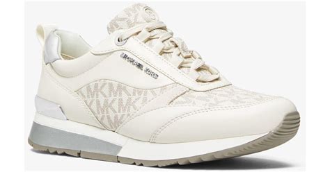 witte michael kors sneakers allie trainer|Michael Kors allie stride trainer.